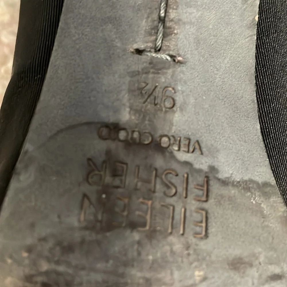 Eileen fisher elastic top heels with cut out - Picture 7 of 8